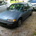 1991 Blue Honda Civic thumbnail