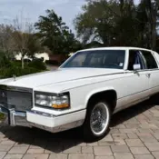 1991 White Cadillac Brougham thumbnail