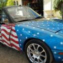 1993 Stars, Stripes & blue over black Mazda MX-5 Miata thumbnail