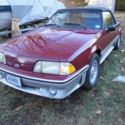 1988 Burgundy Ford Mustang thumbnail