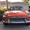 1977 vermillion MG MGB thumbnail