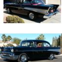 1957 Black Chevrolet Bel Air/150/210 thumbnail