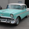 1956 Turquoise and White Chevrolet Bel Air/150/210 thumbnail