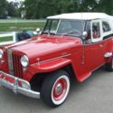 1949 Red Willys Overland thumbnail