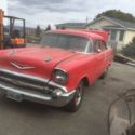 1957 Red Chevrolet Bel Air/150/210 thumbnail