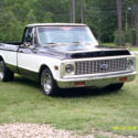 1972 Black and White Chevrolet C-10 thumbnail