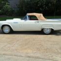 1957 White Ford Thunderbird thumbnail