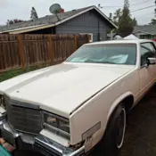 1985 White Cadillac Eldorado thumbnail