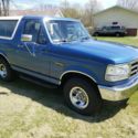 1992 Blue Ford Bronco thumbnail
