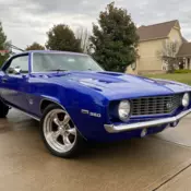 1969 Blue Chevrolet Camaro thumbnail