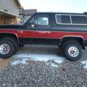 1988 Red and black Chevrolet Blazer thumbnail