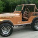 1976 gold Jeep CJ thumbnail