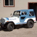1980 blue/white Jeep CJ thumbnail
