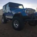 1986 Blue Jeep CJ thumbnail