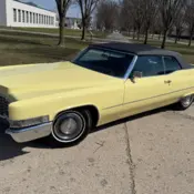 1969 Yellow Cadillac DeVille thumbnail