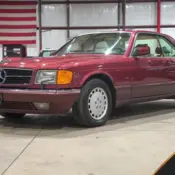 1991 Cabernet Red Metallic Mercedes-Benz 560SEC thumbnail