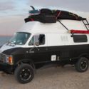 1985 BLACK & WHITE Dodge Ram Van thumbnail