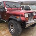 1989 Red Jeep Wrangler thumbnail