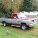 1990 Red / Silver Dodge Other Pickups thumbnail