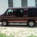 1993 Burgundy Dodge Ram Van thumbnail