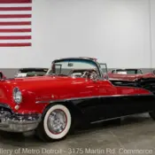 1955 Red and Black Oldsmobile 98 thumbnail