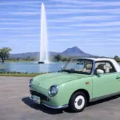 1991 Emerald Green Nissan Figaro thumbnail