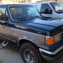 1990 Blue Ford Bronco thumbnail