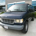 1992 Blue Ford E-Series Van thumbnail