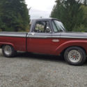 1965 Burgundy / Silver Ford F-100 thumbnail