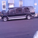 1990 Black Ford Luxury Van thumbnail