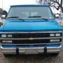 1993 Blue Chevrolet G20 Van thumbnail