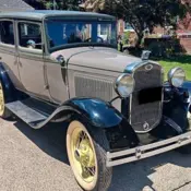 1931 Chicle drab and copra drab with straw wheels Ford Model A thumbnail