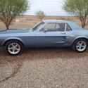 1968 Ice Blue w/black racing stripe Ford Mustang thumbnail