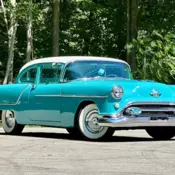 1954 Turquoise Oldsmobile Series 88 2dr Sedan thumbnail