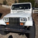 1991 White Jeep Wrangler thumbnail