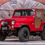 1976 Red Jeep CJ thumbnail