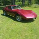 1975 dark red metallic Chevrolet Corvette thumbnail