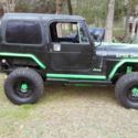 1981 black and green Jeep CJ thumbnail