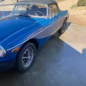 1974 Blue MG MGB thumbnail