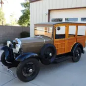 1930 Brown Ford Model A Woody Estate Wagon thumbnail