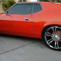1973 Custom orange Ford Mustang thumbnail