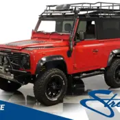 1991 Red Land Rover Defender thumbnail