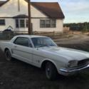 1966 white Ford Mustang thumbnail