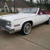 1985 White Cadillac Eldorado thumbnail