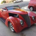 1937 torch red Ford  thumbnail