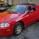 1994 Red Honda Del Sol thumbnail