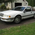 1990 White Mercury Cougar thumbnail