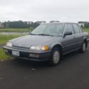 1990 Gray Honda Civic thumbnail
