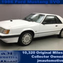 1986 White Ford Mustang thumbnail