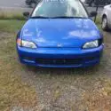 1993 Blue Honda Civic thumbnail